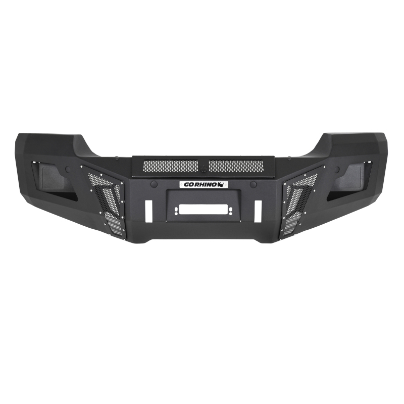 GMC Sierra 3500HD Bumper - Front - Go Rhino - BR11 - Black - `15-`19 GMC Sierra 3500HD Bumper - Front - Go Rhino - BR11 - Black - `15-`19